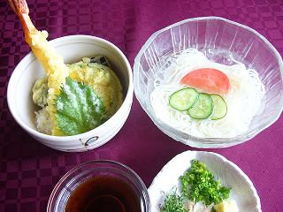 そうめん＆ミニ天丼３.JPG