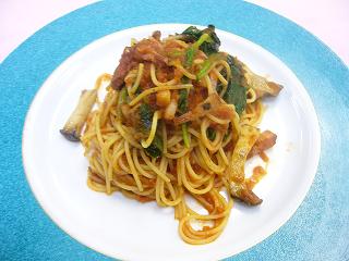 ベーコンとほうれん草のパスタ３.JPG